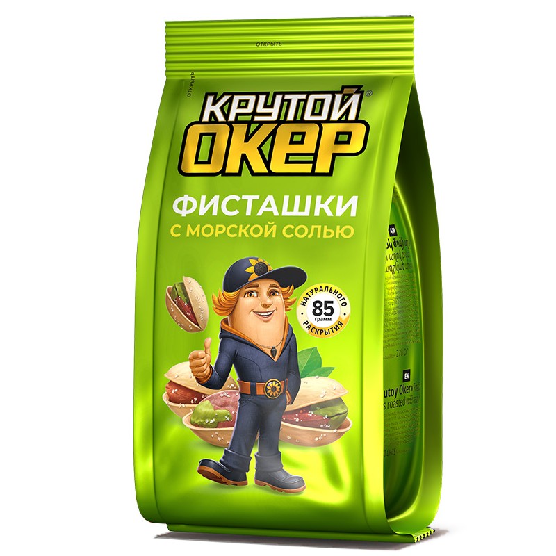 КрутойОкер Фисташки с морской солью 85 гр