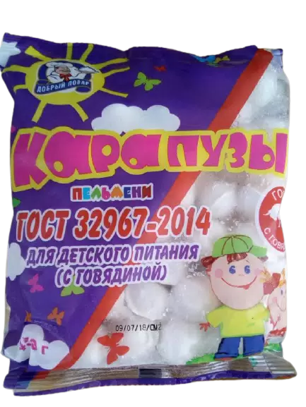 Пельмени карапузы гост с говядиной вес (2473) добрый повар