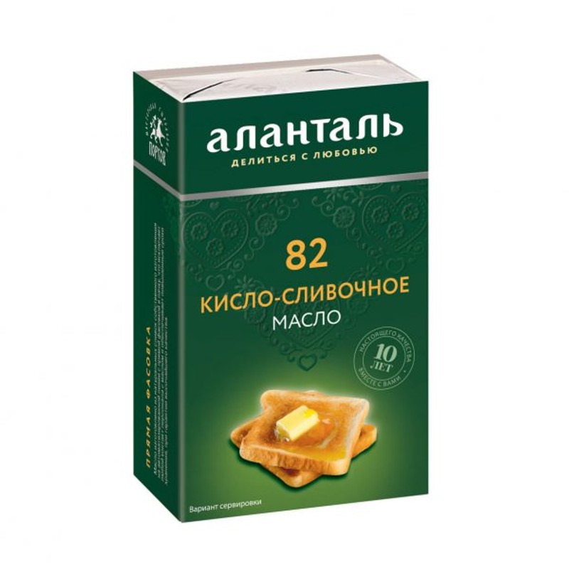 Масло сливоч аланталь №82 150г