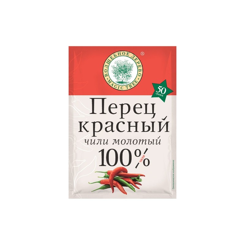 Перец Волшебное Дерево красный чили молотый 50г