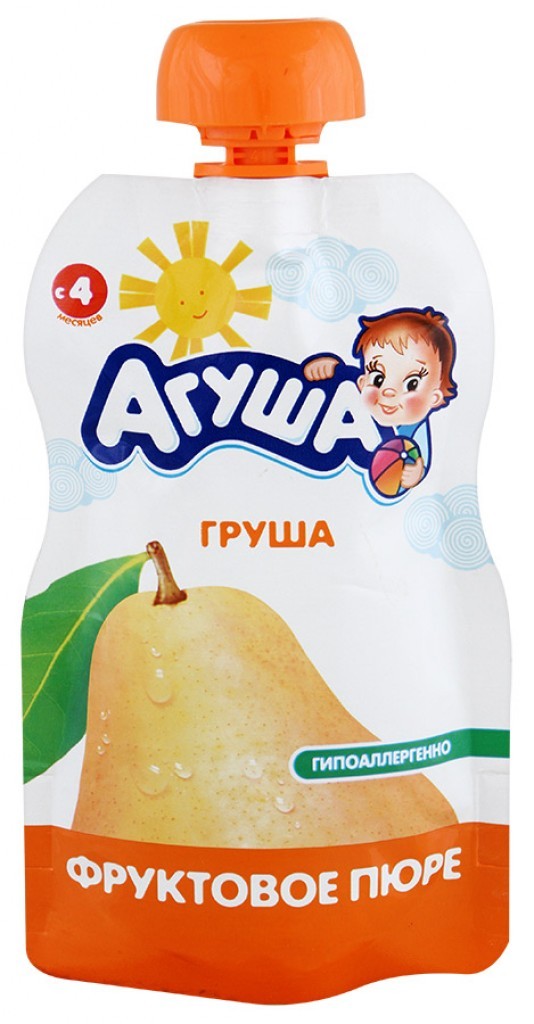 Пюре фруктовое агуша я сам 90 г груша