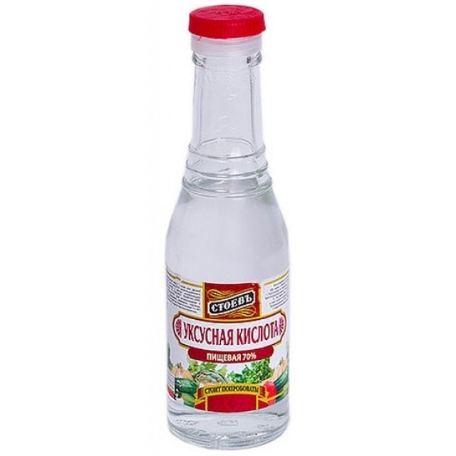 Кислота уксусная 70% стоевъ 180г пищевая