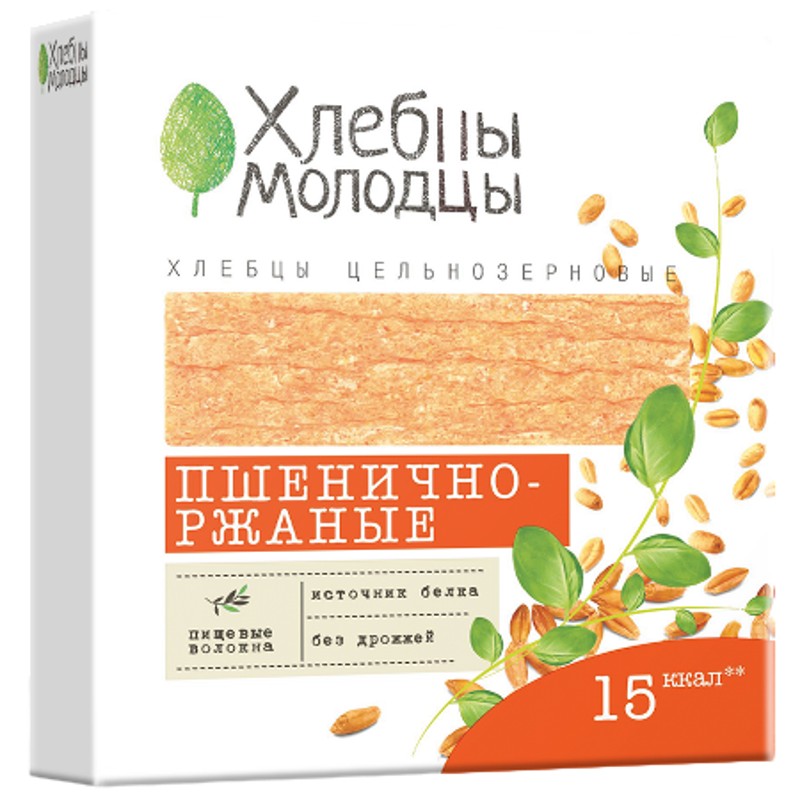 Хлебцы молодцы хруст пшенично-ражаные 110г