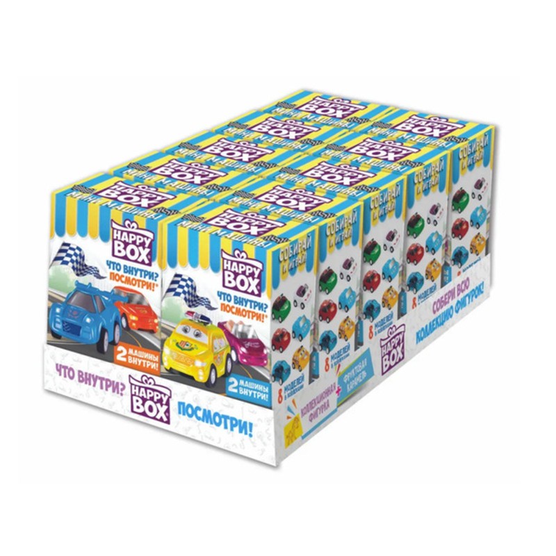 HAPPY BOX МИНИ машины в короб 18г 10