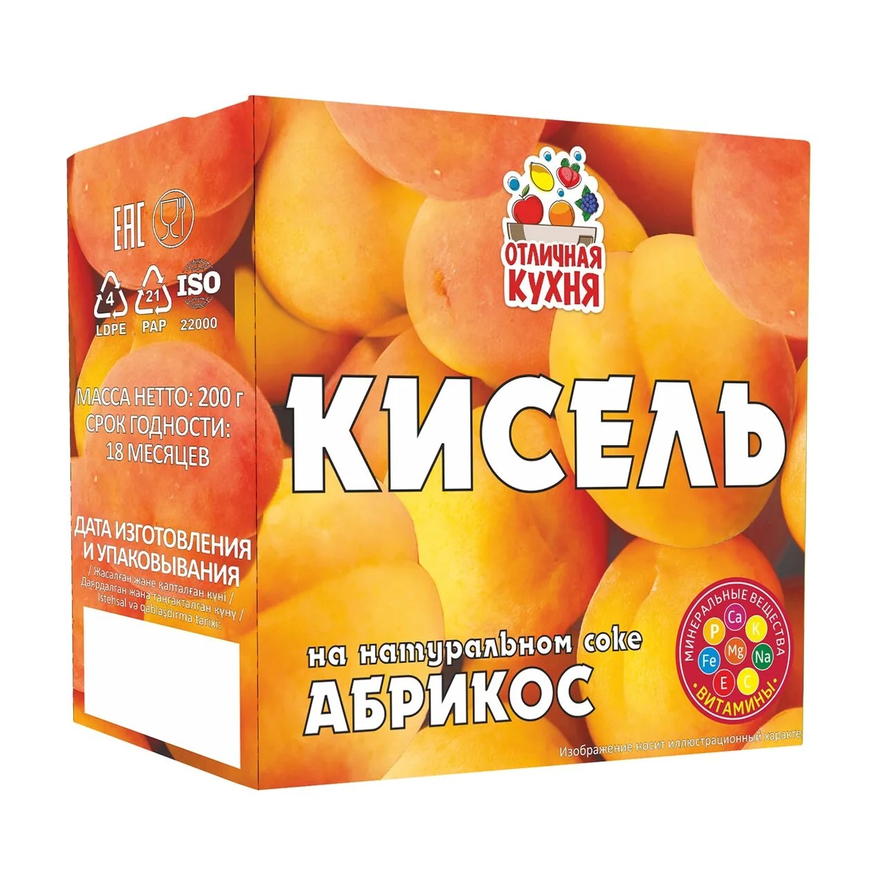 Кисель б/п отличная кухня 30г абрикос