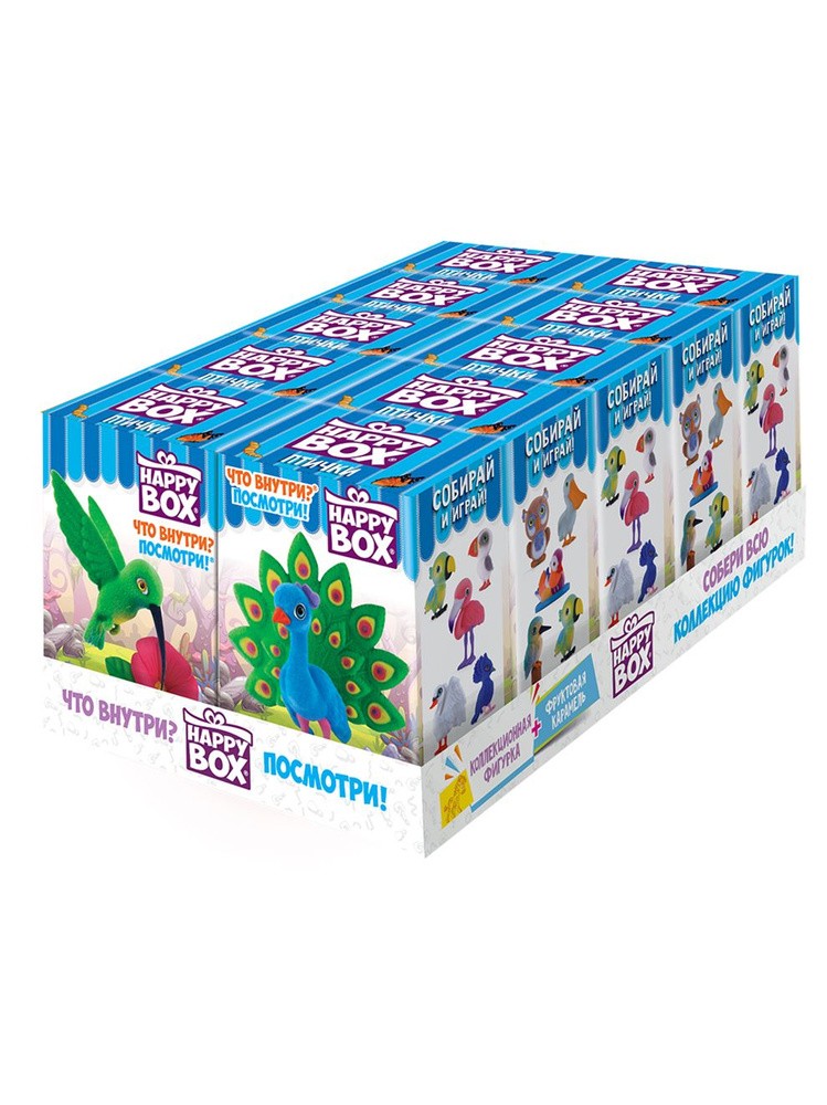 HAPPY BOX ПТИЧКИ фигур+карам 18г