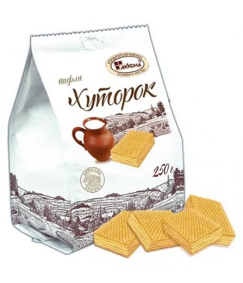 Вафли акконд хуторок 250г