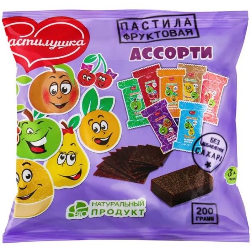 Пастила ПАСТИЛУШКА Ассорти 200 гр.