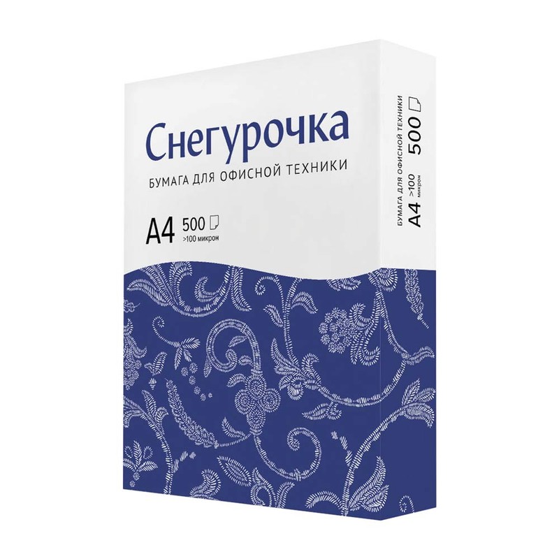 Бумага д/офис техники снегурочка а4 500л