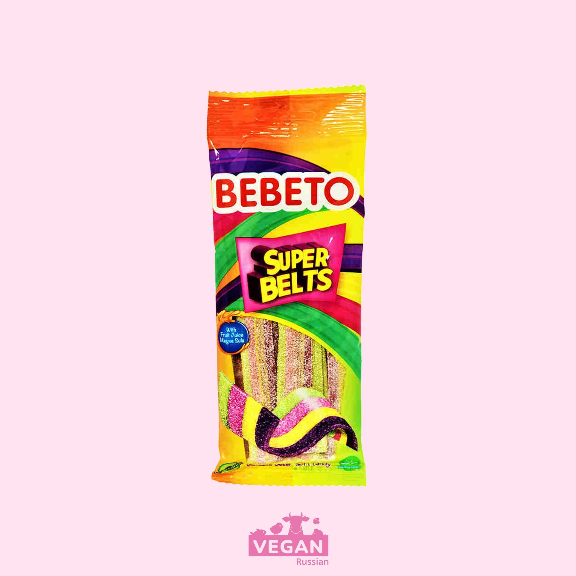 Мармелад жев бебето super belts 75г ш/б