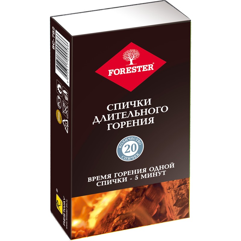 Спички длительного горения (20 32 шт в кор.) 24 FORESTER