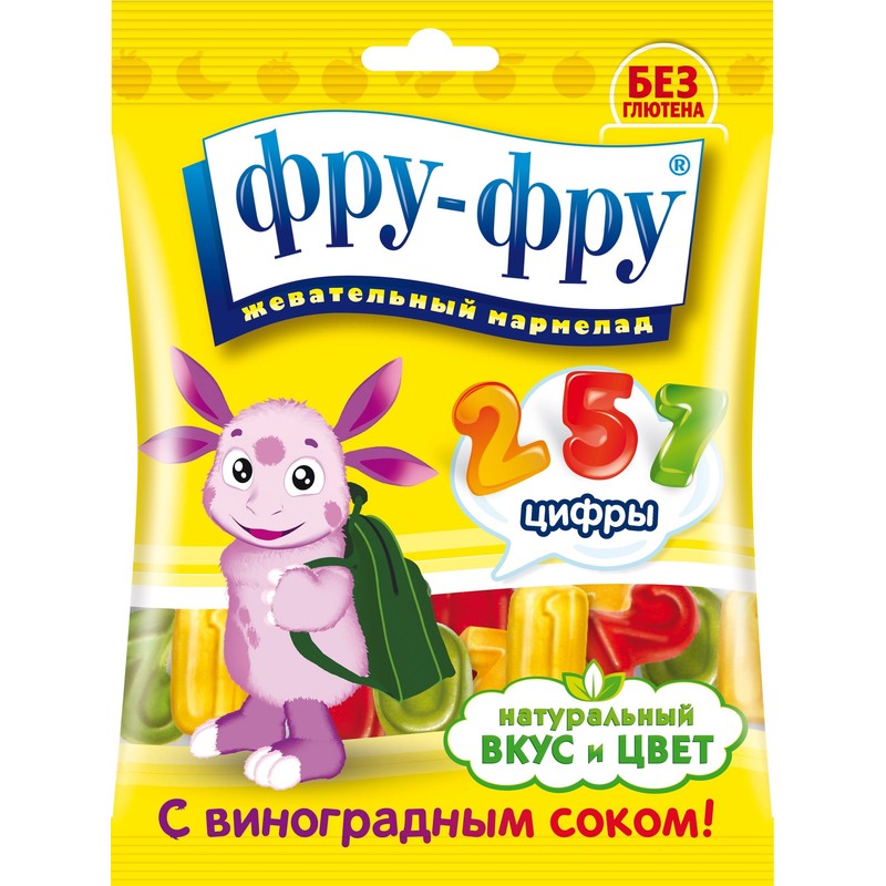 Мармелад жеват фру-фру фрукты 80г
