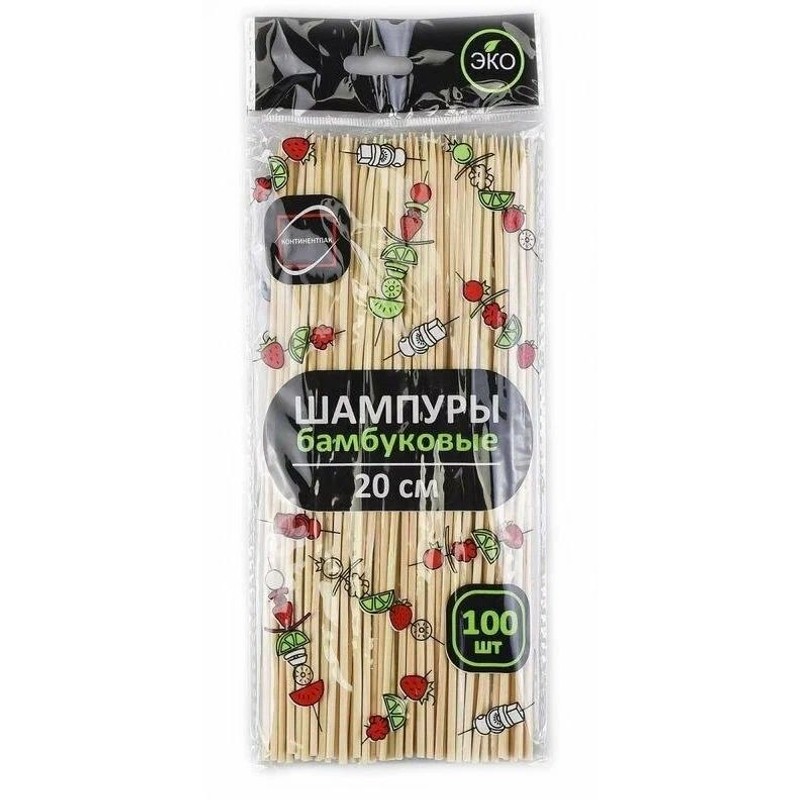 Шампуры комфи бамбук 200мм