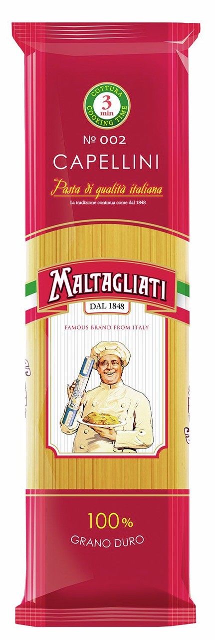 Макароны мальтальяти №002 450г спагетти тонкие