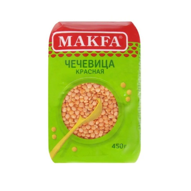 Чечевица красная макфа 450г