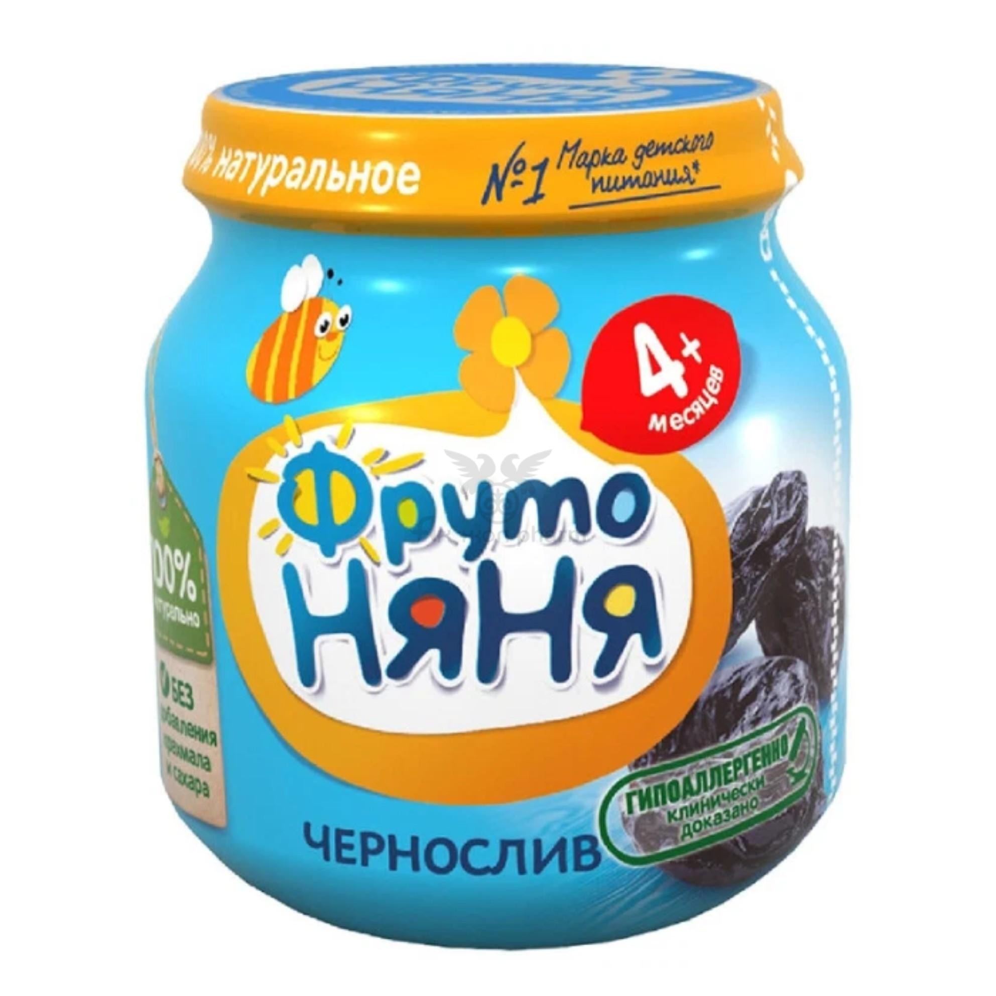 Пюре фруто няня чернослив 100г ст/б