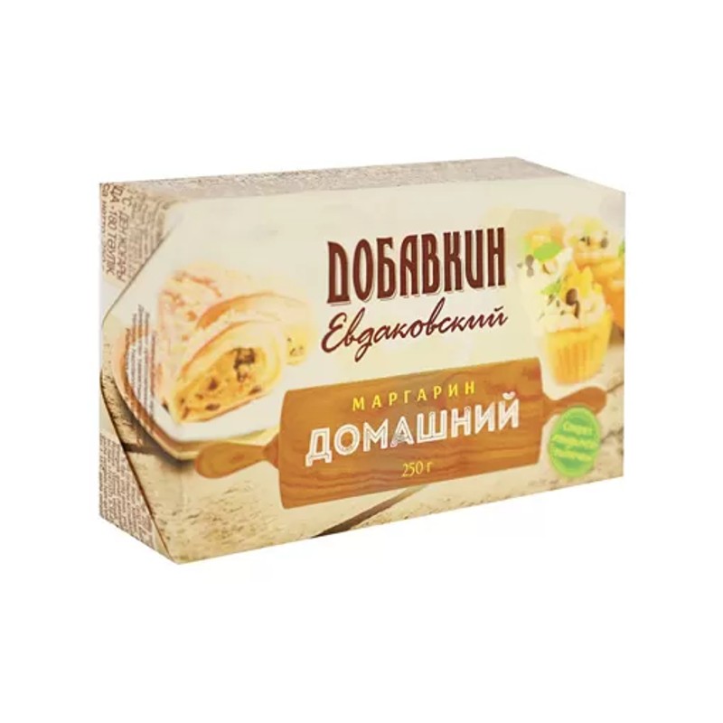 Маргарин добавкин евдаковский домашний 60% 250гр