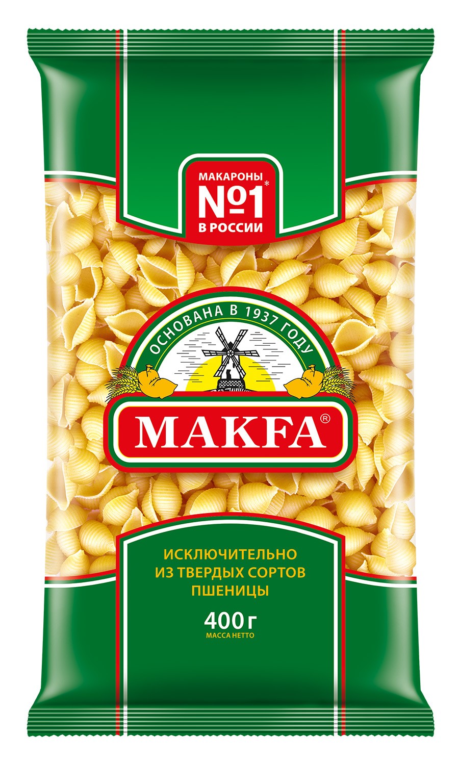 Макаронные изделия макфа ракушки 400г