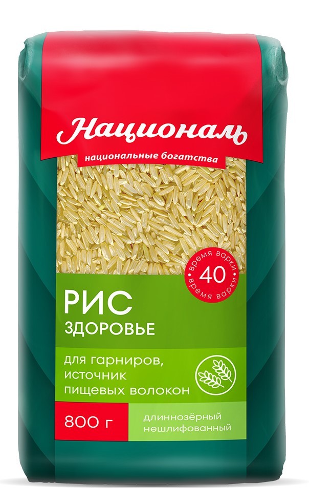Крупа рис националь 800г здоровье