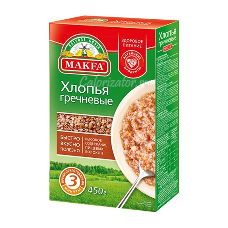 Хлопья макфа гречневые 400г