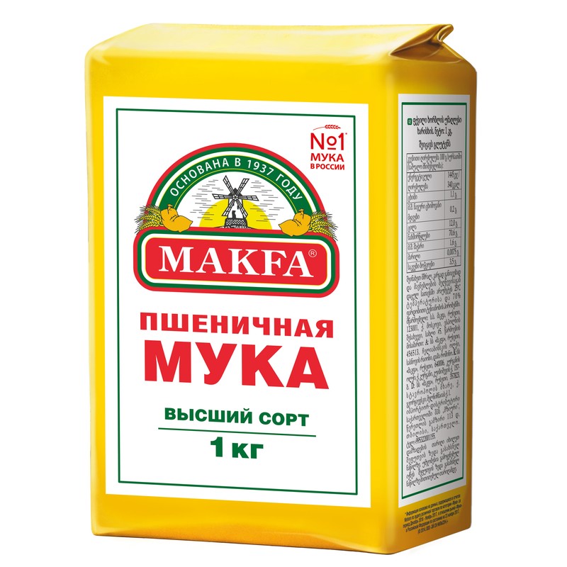 Мука пшеничн макфа 1кг