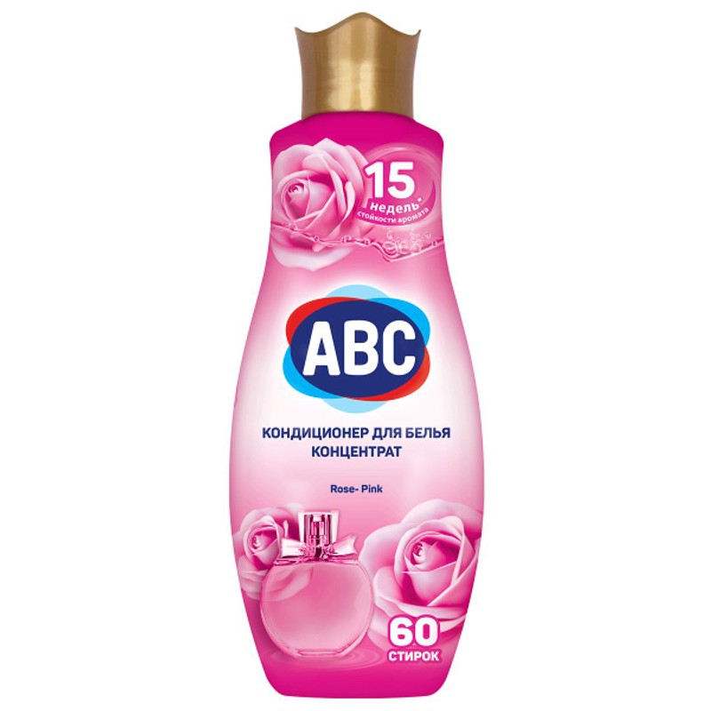Смягчитель-кондиционер д/белья abc романтическая роза 1,44л
