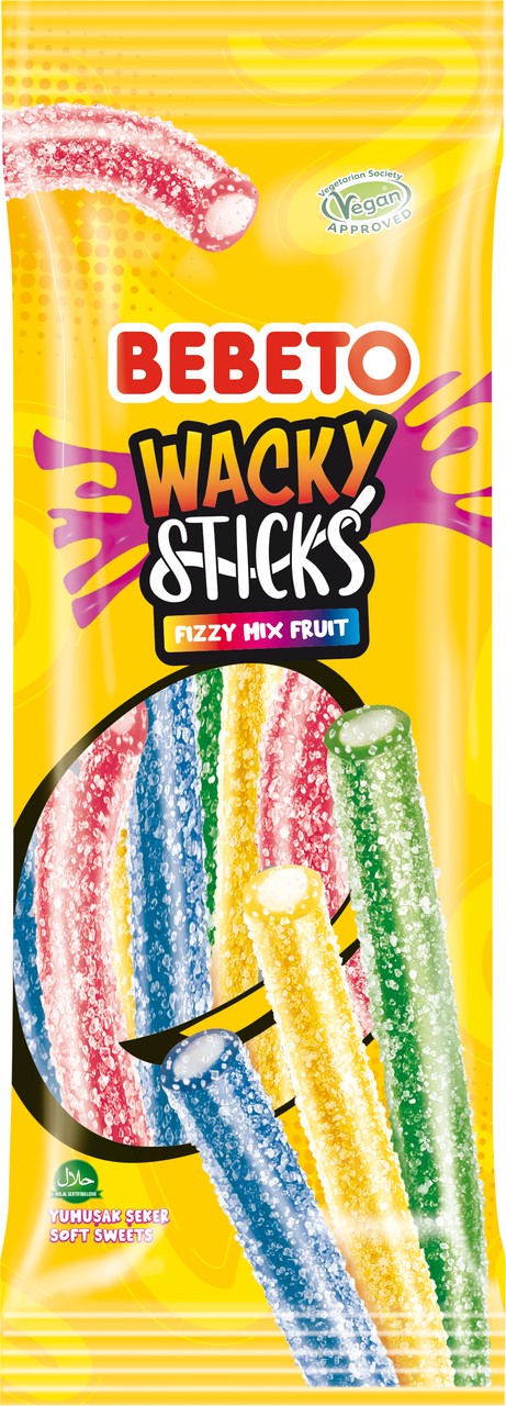 Мармелад жев бебето wacky sticks 75г ш/б