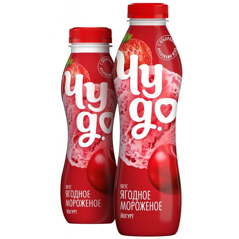 Йогурт чудо ягодное мороженое 260гр