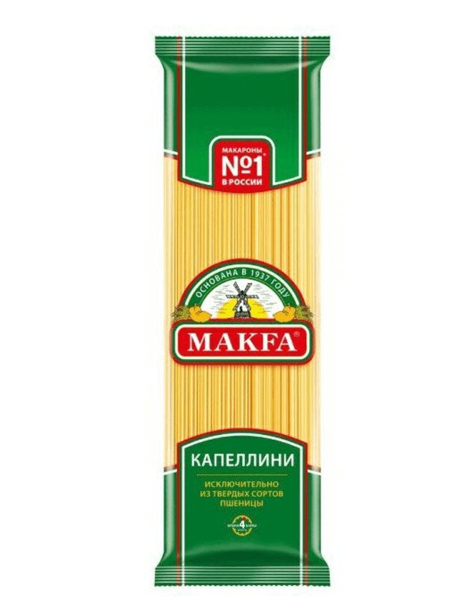 Вермишель макфа капеллини длинная 450 г