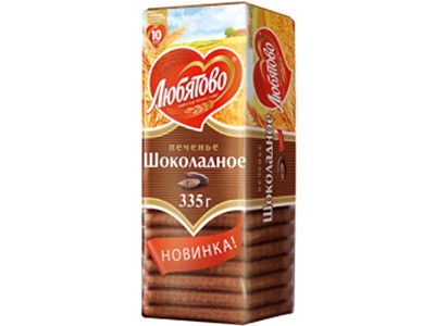 Печенье сахарное "Шоколадное" 1 365 ц п (ТМ "Любятово")