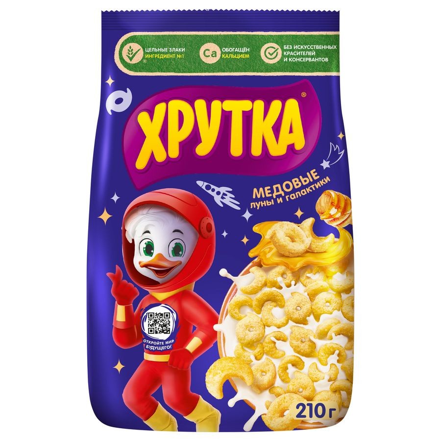 Готовый завтрак хрутка медовые луны 210г