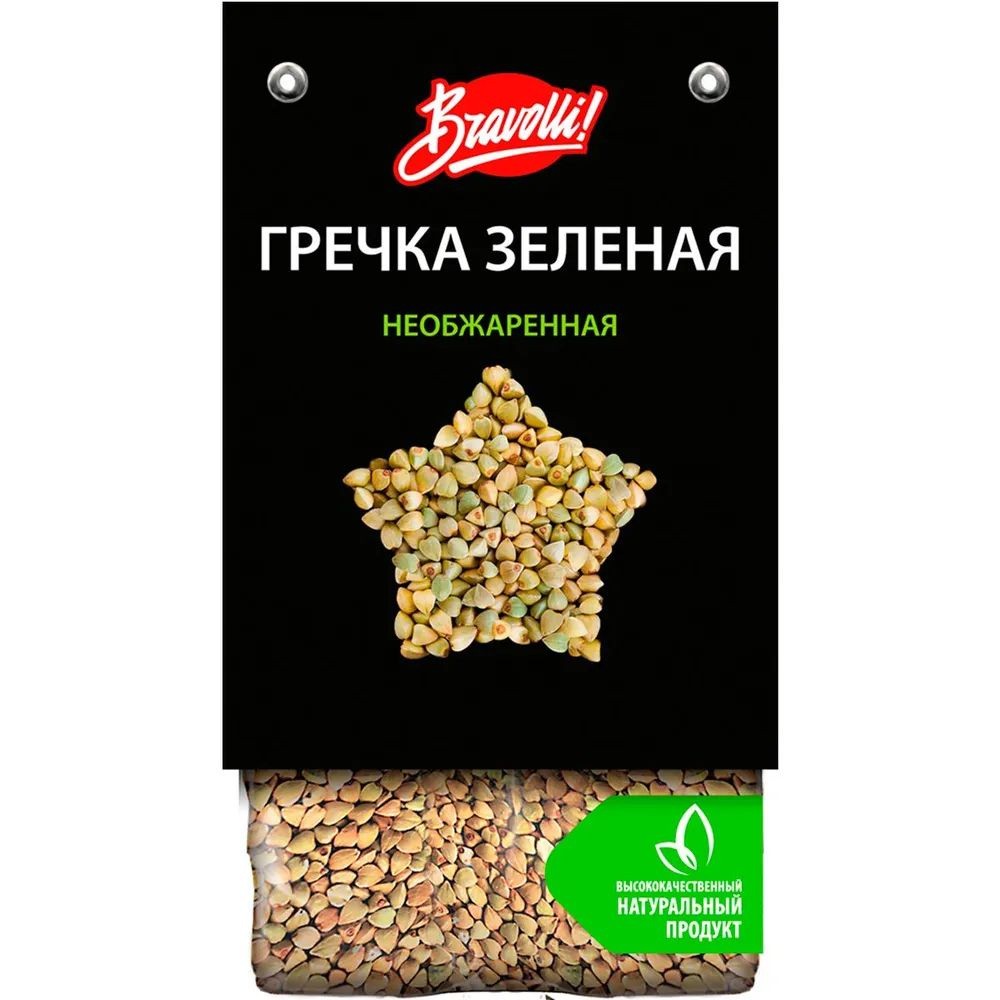 Крупа гречневая браволли 350г зеленая