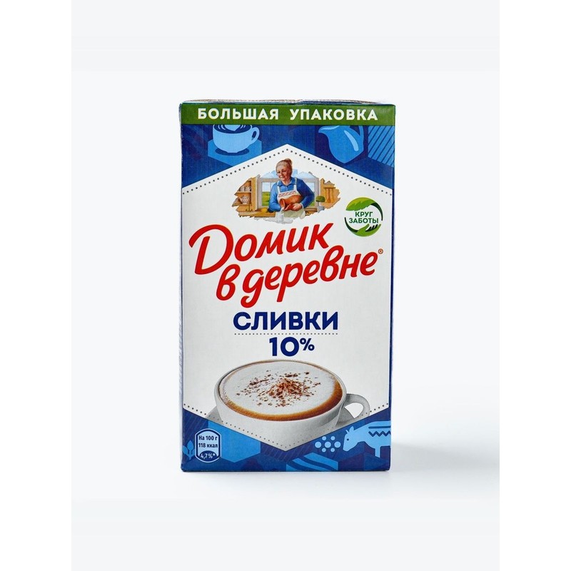 Сливки домик в деревне 10% 950 г