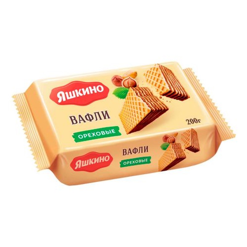 Вафли яшкино 200 г ореховые