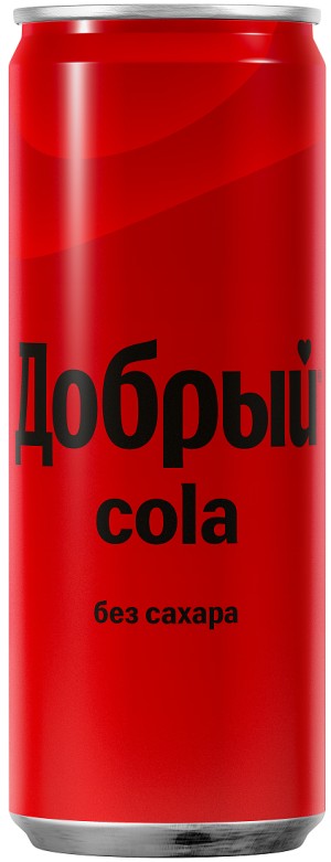 Напиток добрый кола газ без сахара 0,33л ж/б