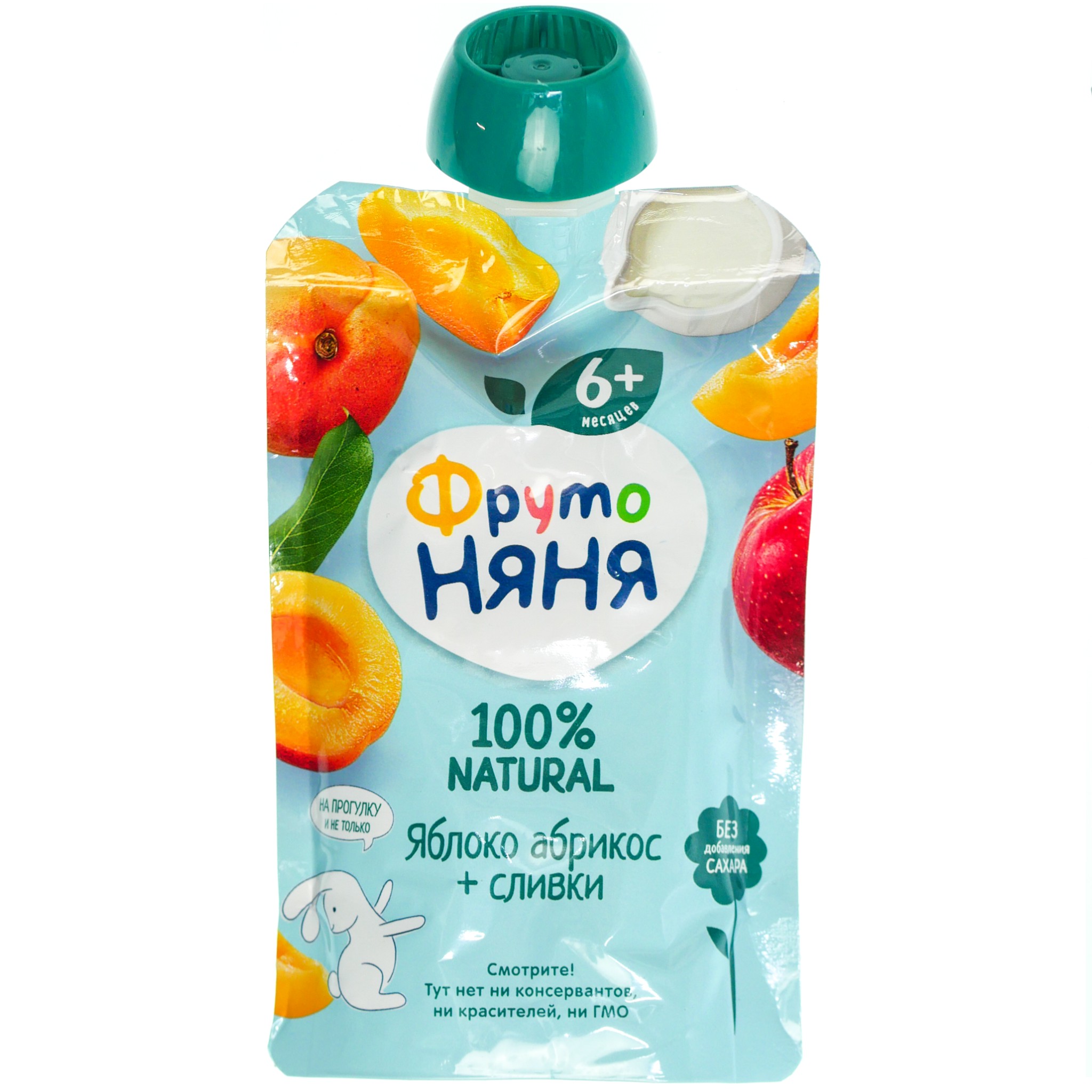 Пюре фрутоняня абрикос/сливки 90г д/п