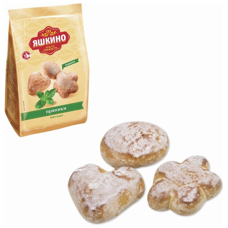 Пряники яшкино 350 г мятные