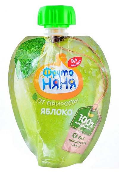 Пюре фрутоняня яблоко 90г д/п