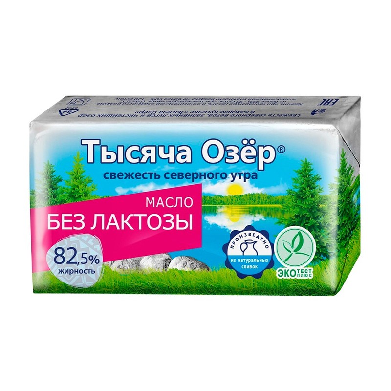 Масло тысяча озер безлактозное 82,5% 150г