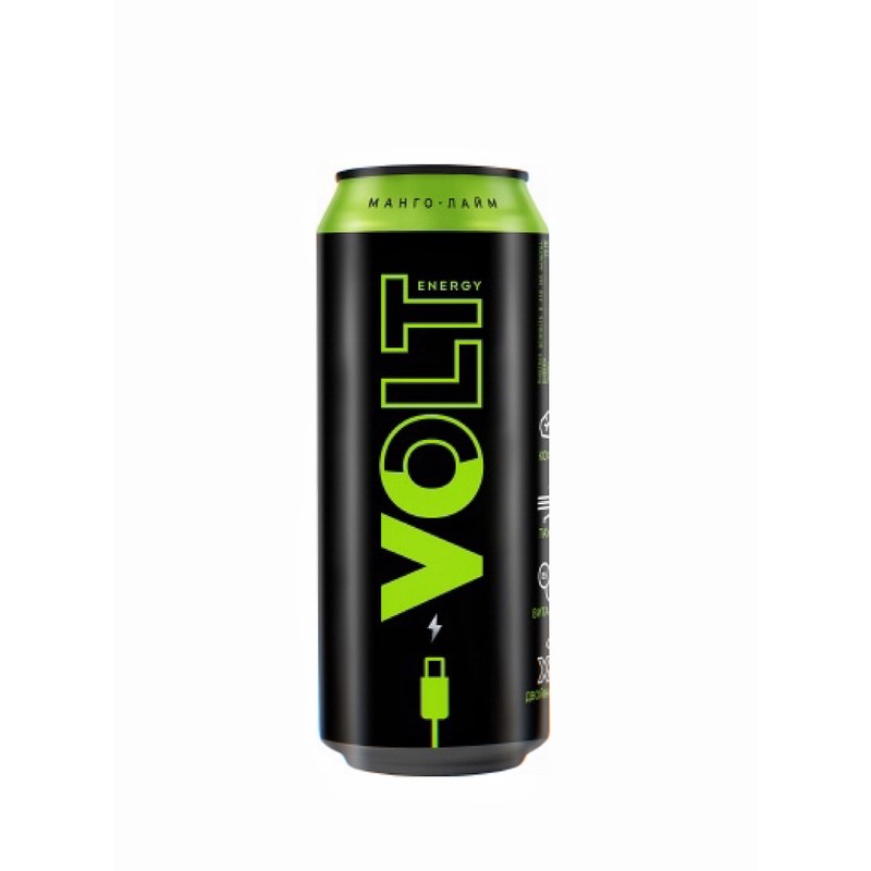 Напиток энергетичесий б/алк volt energy 0,45л ж/б манго лайм