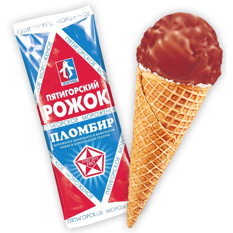 Мороженое пятигорское чисто пломбир эскимо 70г