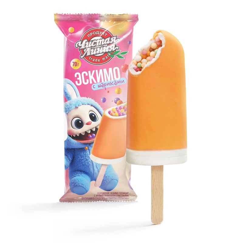 Мороженое эскимо фанки lava фрукт десерт перс личи с киноа 80г