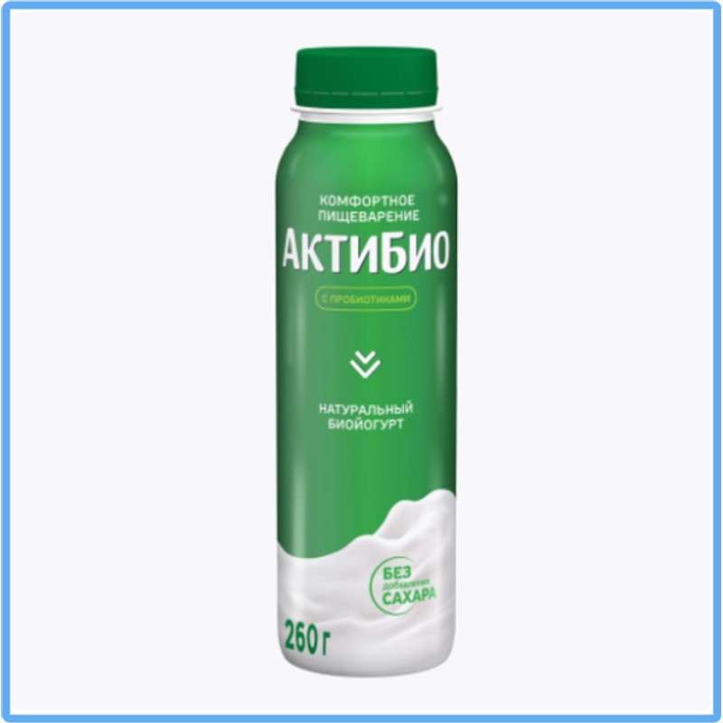 Йогурт актибио пит натуральный 260г