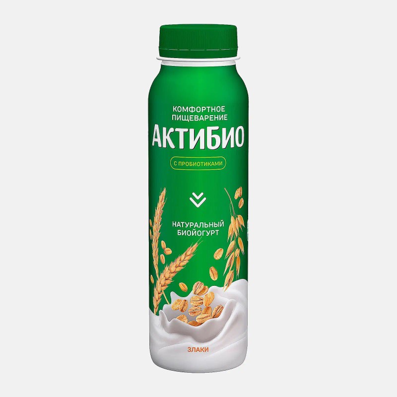 Йогурт актибио пит злаки 260г