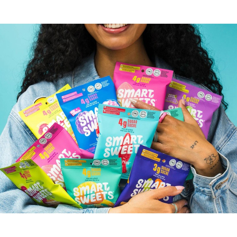 SMART SWEETS ТМ Драже сахаристое в полимерной упаковке с игрушкой "Ружье-брызга