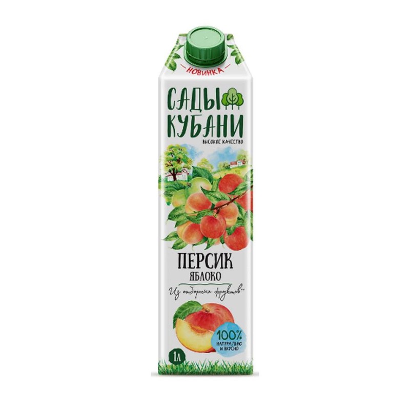 Нектар сады кубани яблоко 1л