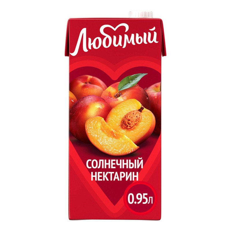 Сок любимый яблоко-персик-нектарин 0,95л
