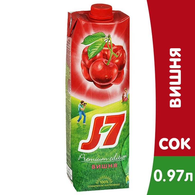 Сок джей севен вишня 0,97 л