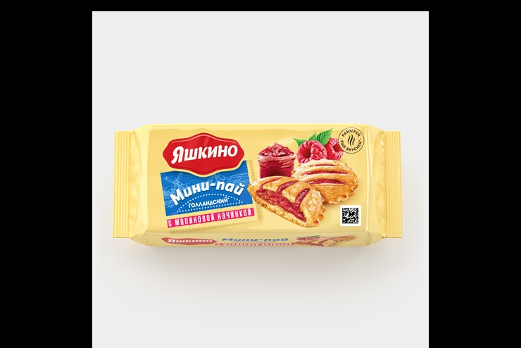 Мини-пай яшкино голландский малина 180г