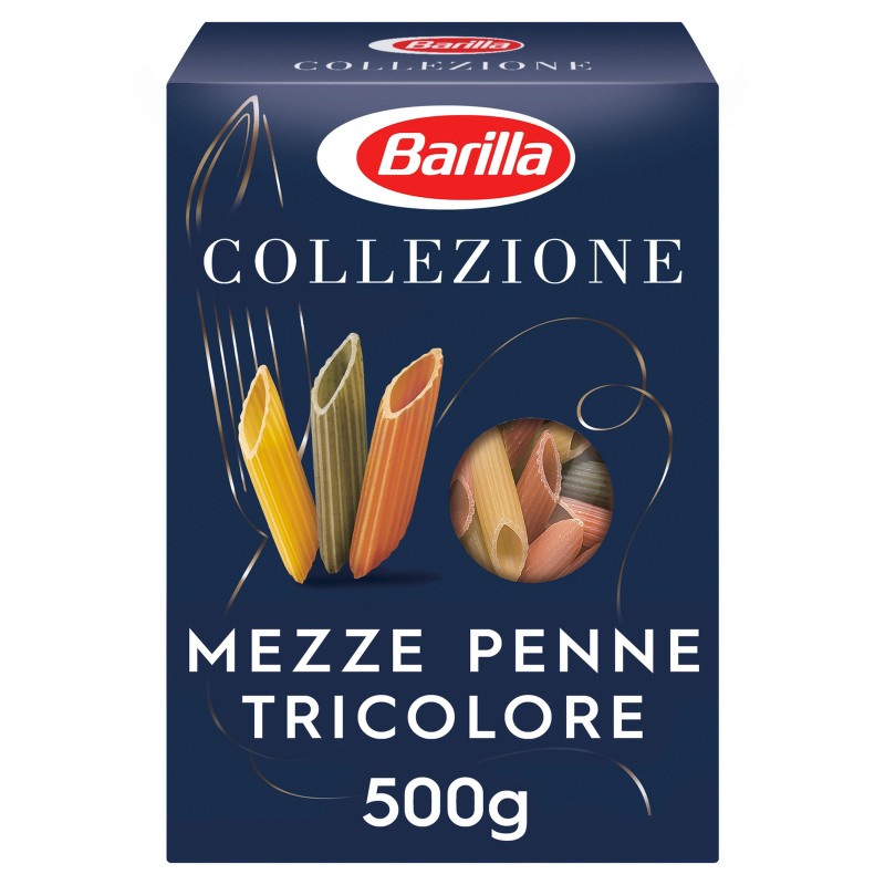 Мак. изд. BARILLA MEZZE PENNE TRICOLORE 500 гр